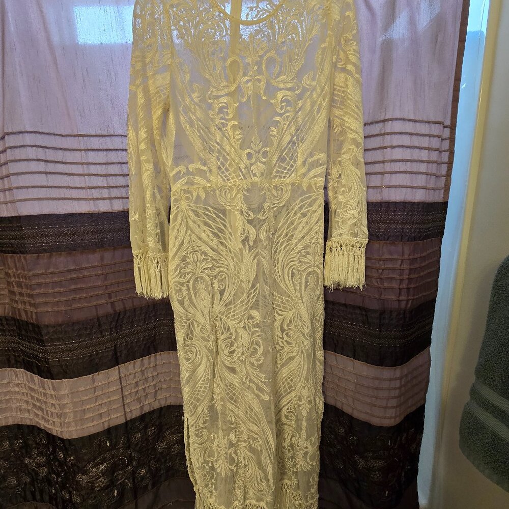 Boson Poper sheer lace dress